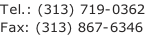 Tel.: (313) 719-0362 Fax: (313) 867-6346